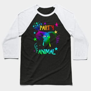 Elephant Party Animal Baseball T-Shirt